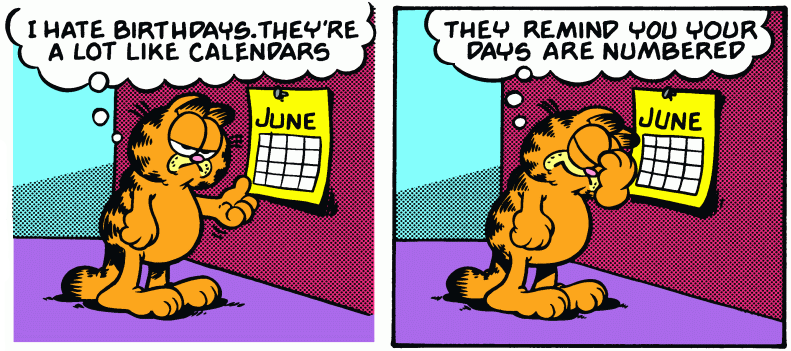 Happy 41st birthday Garfield!